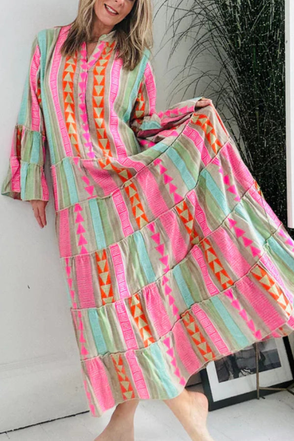 VESTIDO MÁXIMO JACQUARD