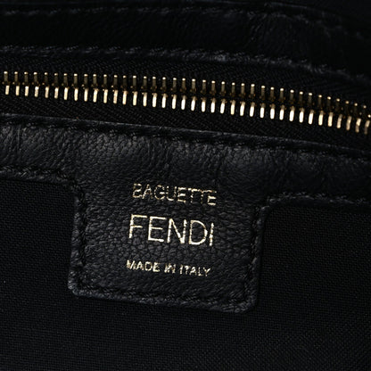 Nappa FF 1974 Embossed Baguette Black