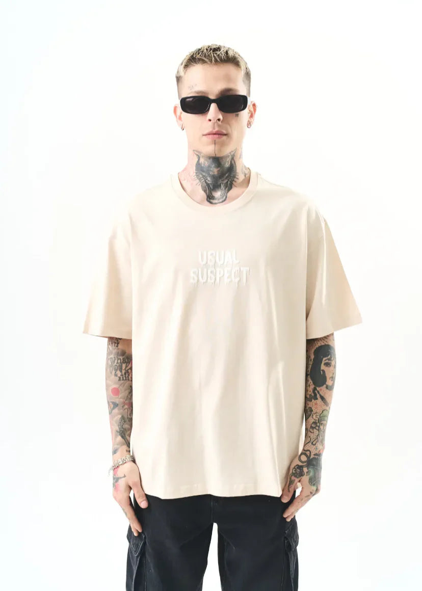T-shirt oversize Hallstarz « Usual Suspects » Mickey Mouse – imprimé cartoon dos