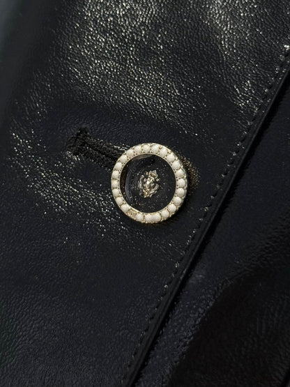 CC 25 Leather Jacket Black Lambskin