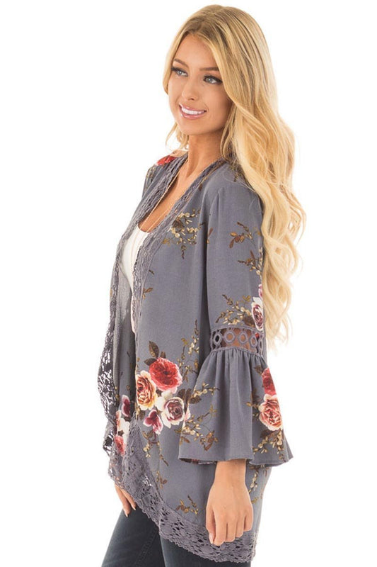 Floral Lace Jacket(3 Colors)