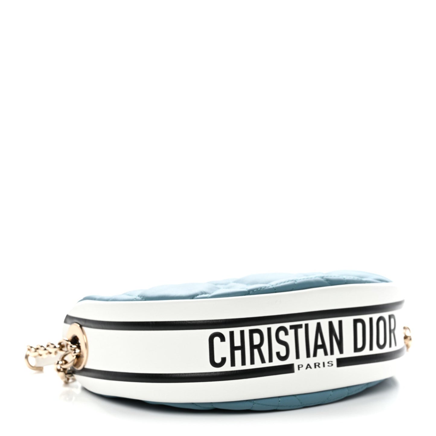 Lambskin Cannage Small Dior Vibe Hobo Bag Cloud Blue