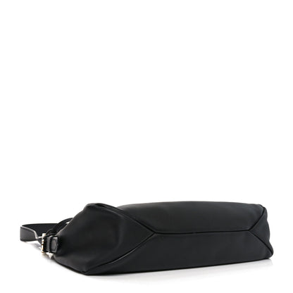 Soft Calfskin Large Aimée Shoulder Bag Black