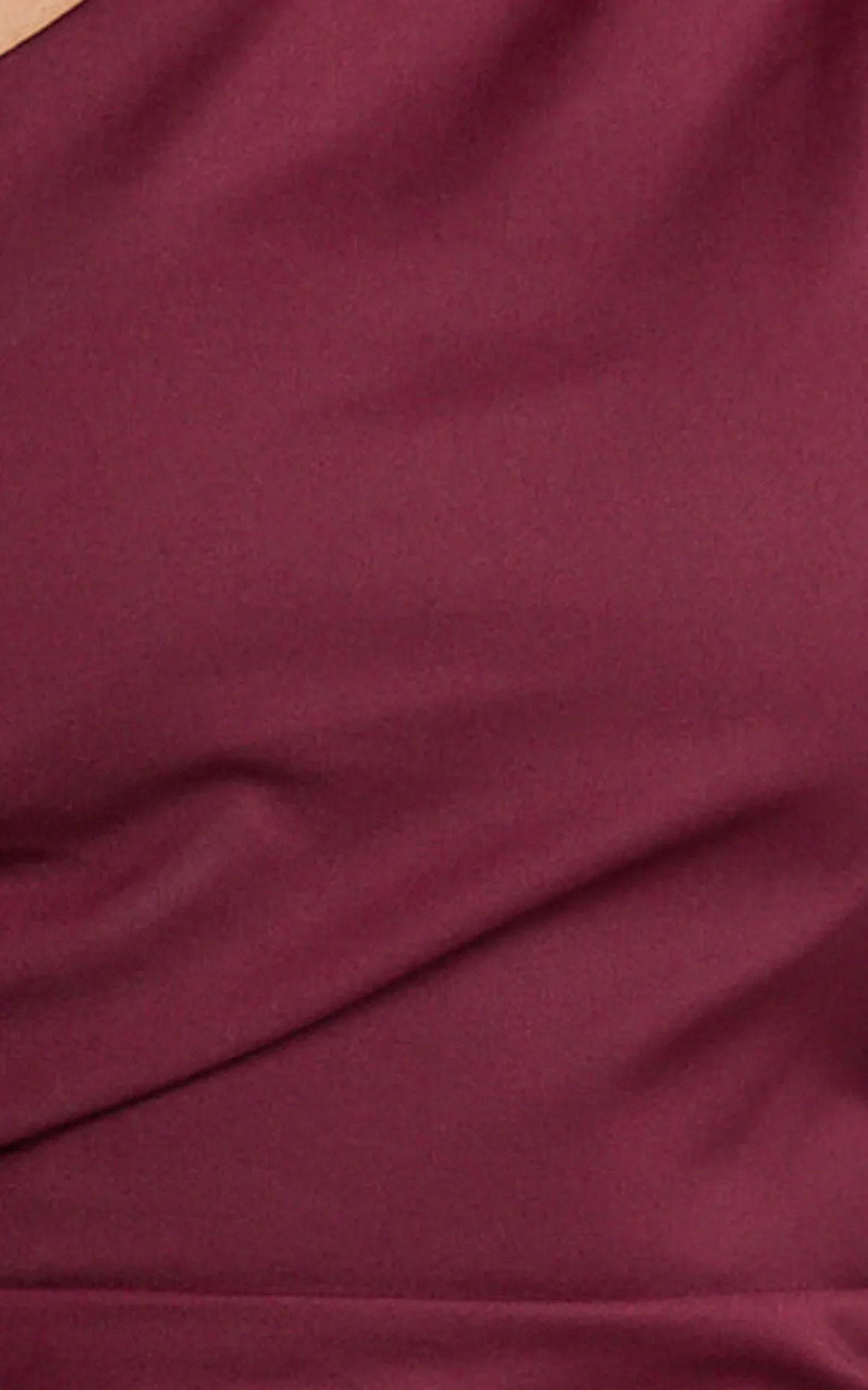 Karlie Midi Dress - One Shoulder Fitted Dress in Wine