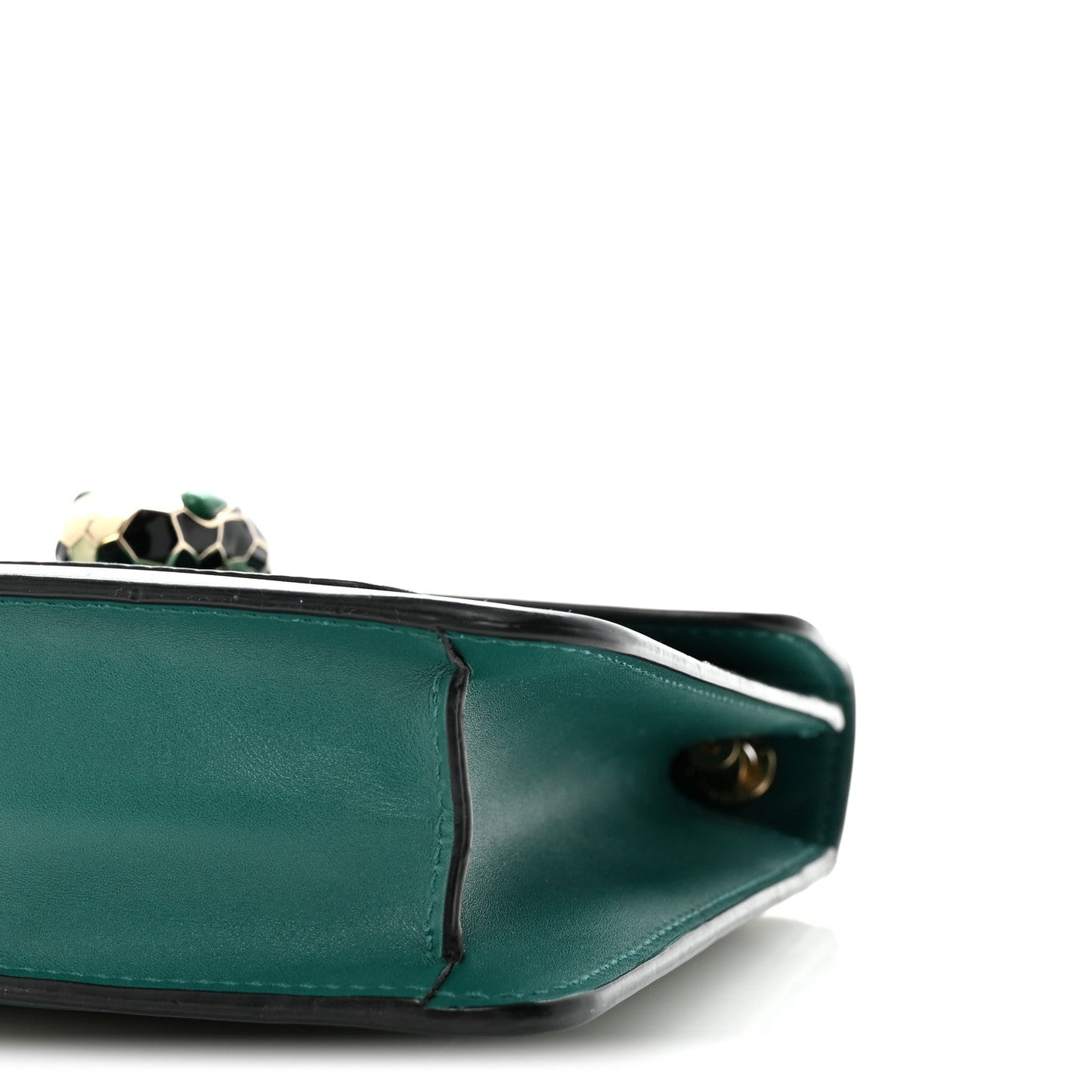 Calfskin Small Serpenti Forever Snake Strap Crossbody Bag Emerald Green