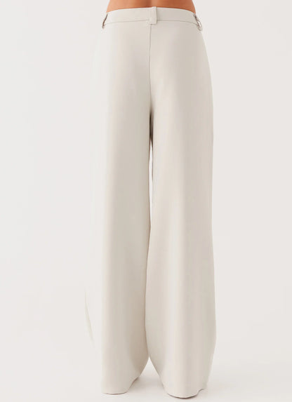 Midnight City Suit Pants - Pebble
