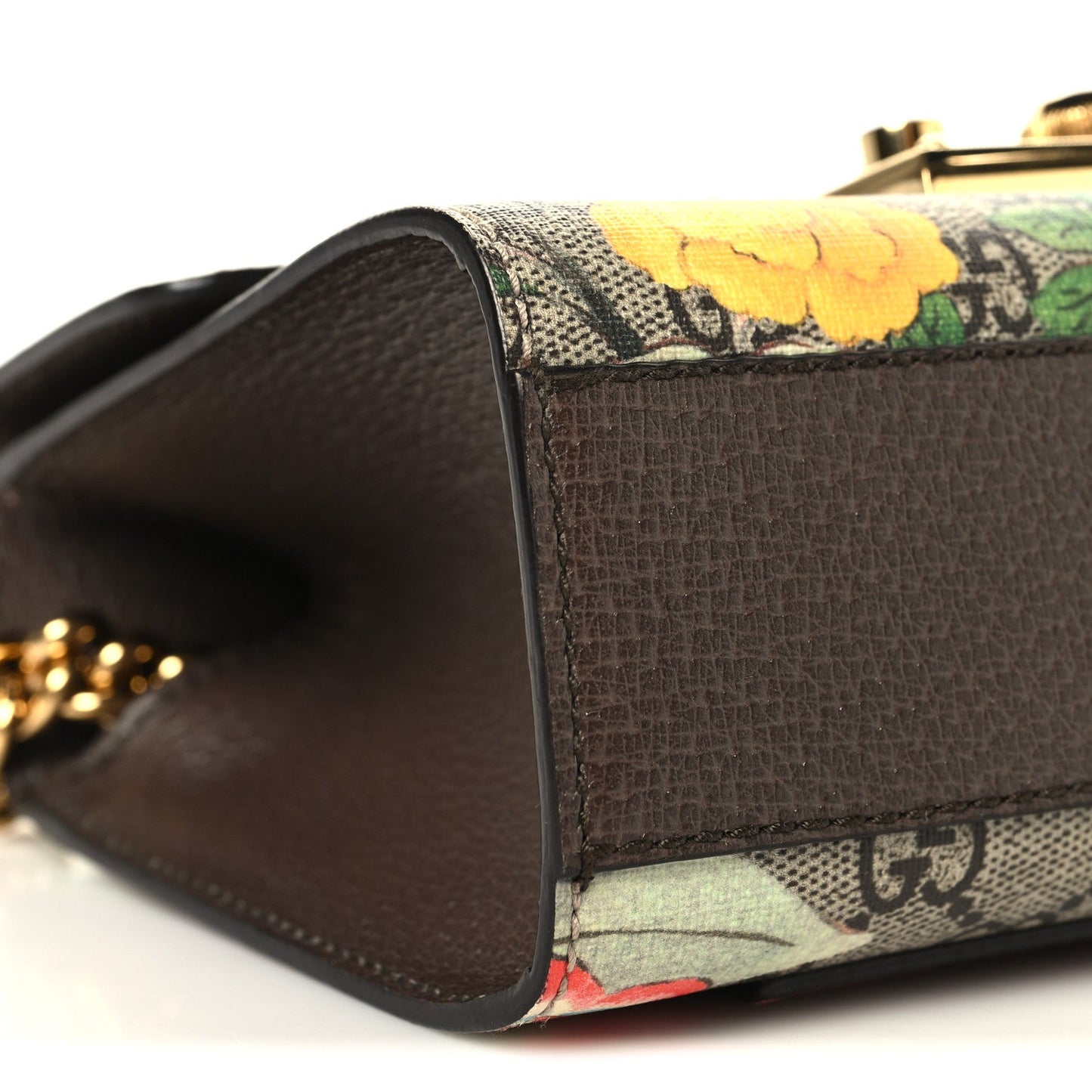 GG Supreme Monogram Tian Small Padlock Shoulder Bag Beige Multicolor New Acero
