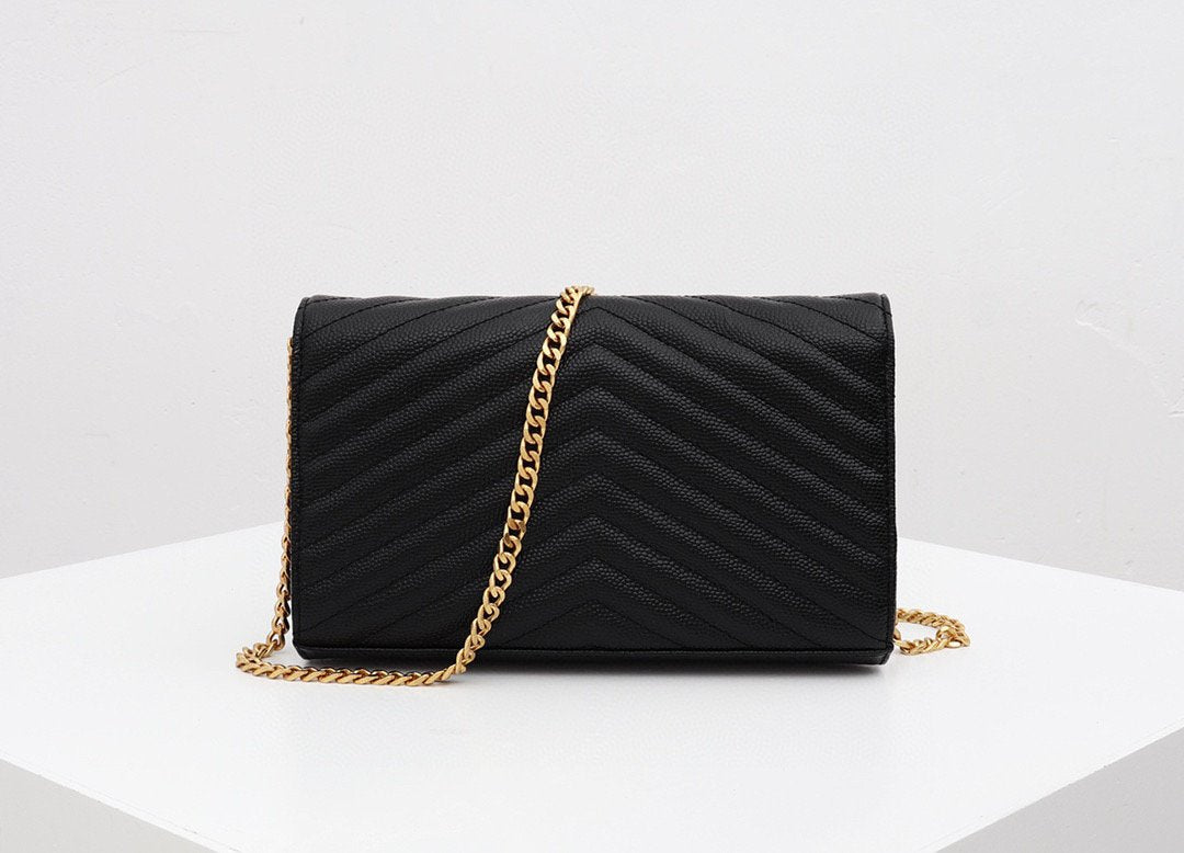 Saint Laurent YSL Red Chain Wallet