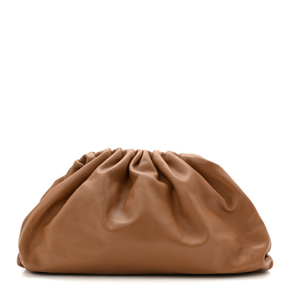 Smooth Butter Calf The Pouch Oversized Clutch Cammello