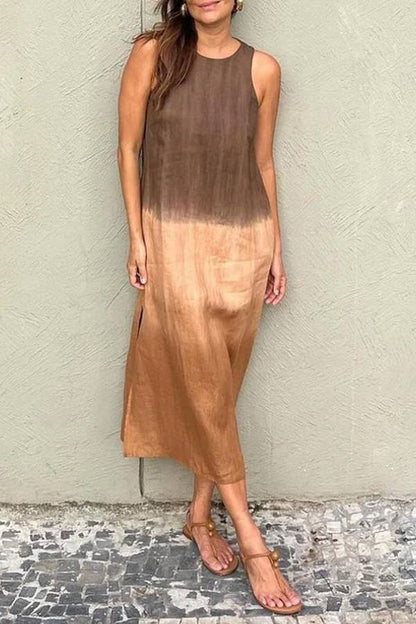 Vestido cómodo con degradado elegante