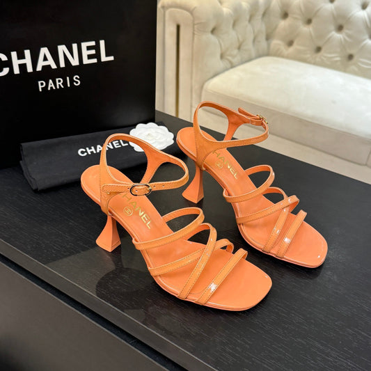 CC Cruise 25/26 Sandal 95mm Orange Patent Leather