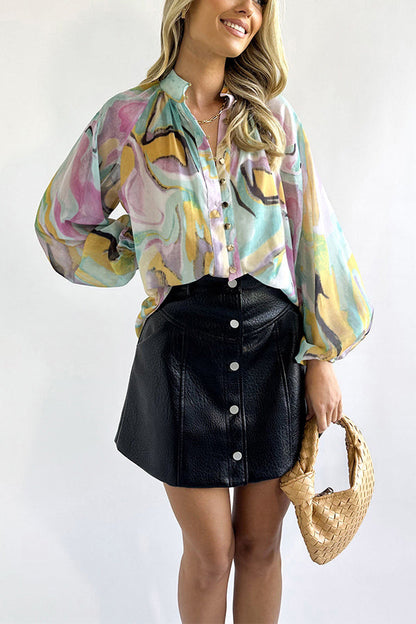 Camisa de mujer con cuello en V de moda personalizada
