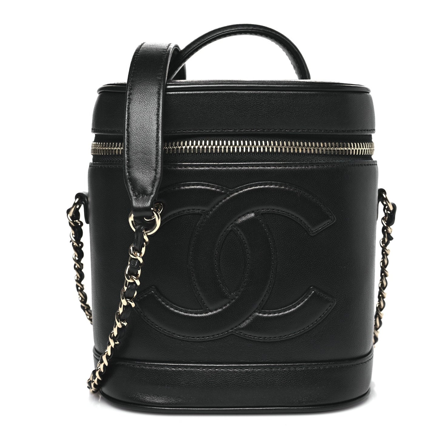 Lambskin Timeless Vanity Cosmetic Case Black
