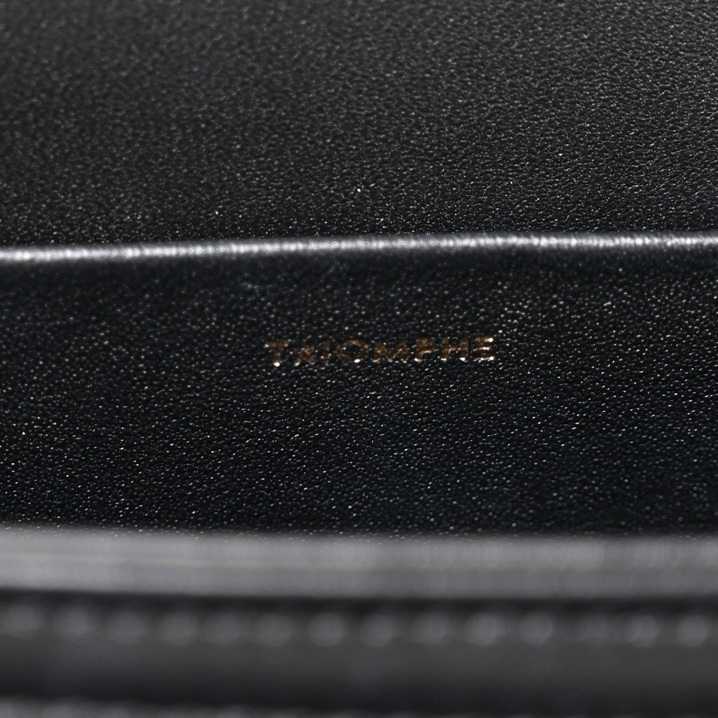 Shiny Calfskin Medium Triomphe Black