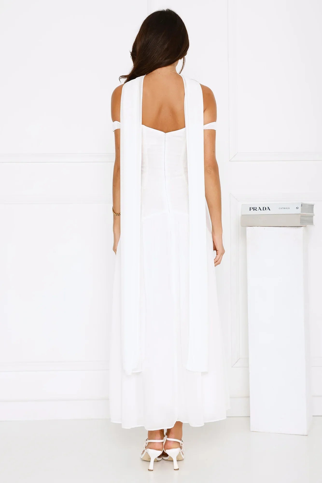 The Style Spotlight Off Shoulder Maxi Dress