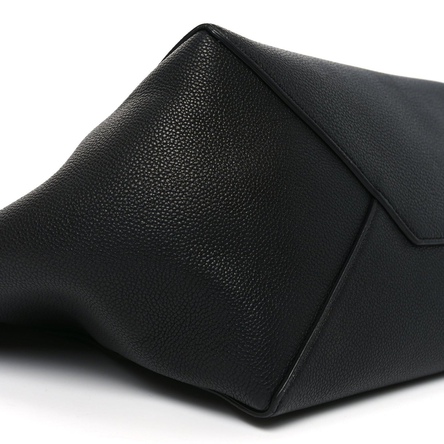 Soft Grained Calfskin Small Belt Cabas Phantom Black