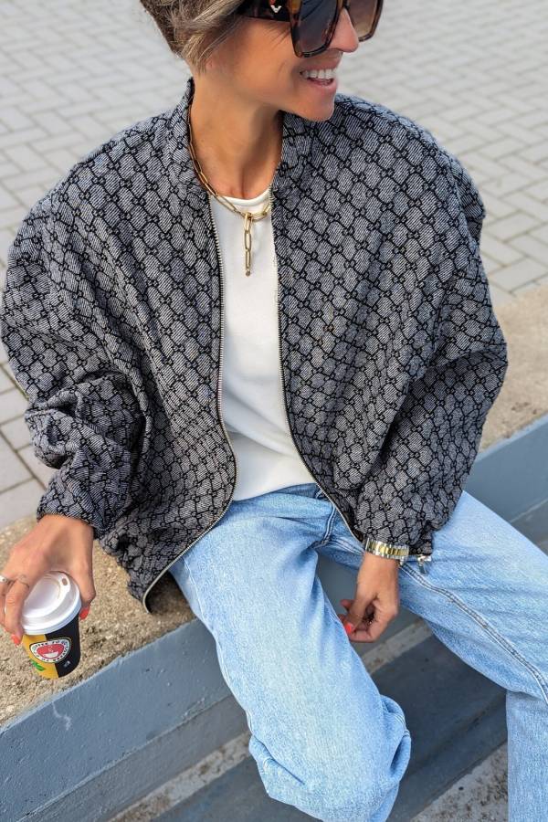 Chaqueta bomber de gran tamaño