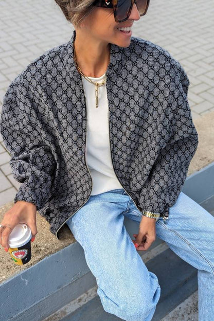Chaqueta bomber de gran tamaño