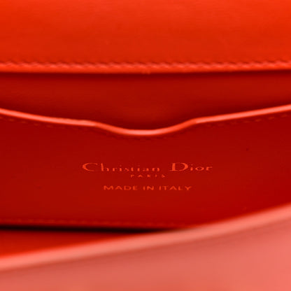 Smooth Calfskin Micro 30 Montaigne Flap Bag Orange