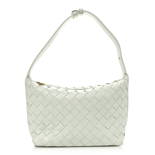 Calfskin Nappa Intrecciato Mini Wallace Glacier Muse