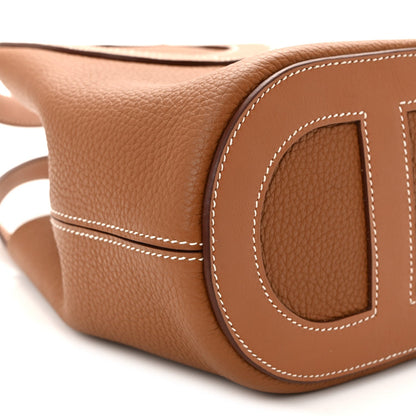 Taurillon Clemence Swift In-The-Loop 18 Bag Gold