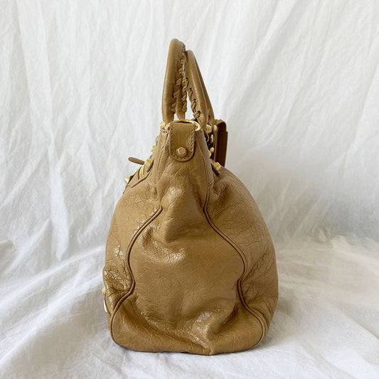 Balenciaga Classic Velo Tan City Bag