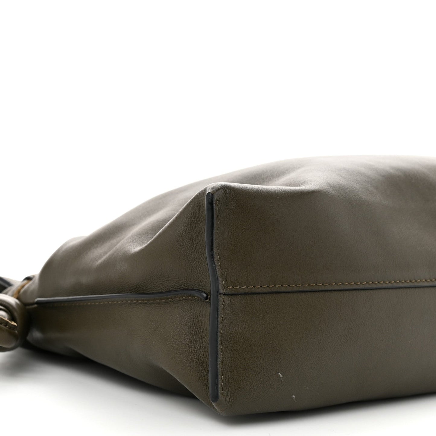 Nappa Medium Flamenco Knot Bag Dark Khaki