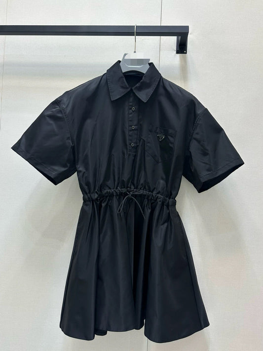Prada Short-Sleeved Re-Nylon Dress