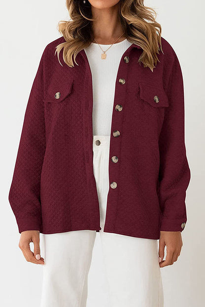 LUGOGNE RELAXED LAPEL OVERSIZED LONG SLEEVE SHIRT