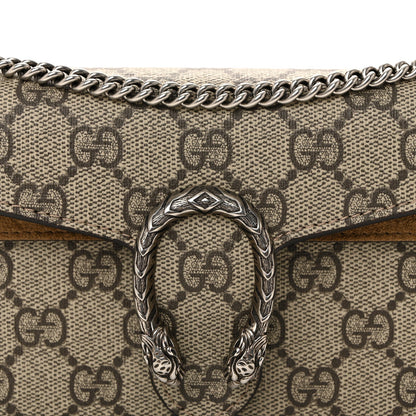 GG Supreme Monogram Super Mini Dionysus Shoulder Bag Taupe