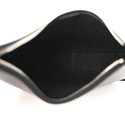 Smooth Calfskin Half Moon Shoulder Bag Black