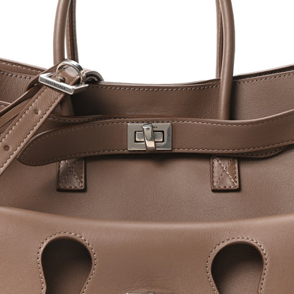 Smooth Calfskin Small Bel Air Carry All Bag Taupe