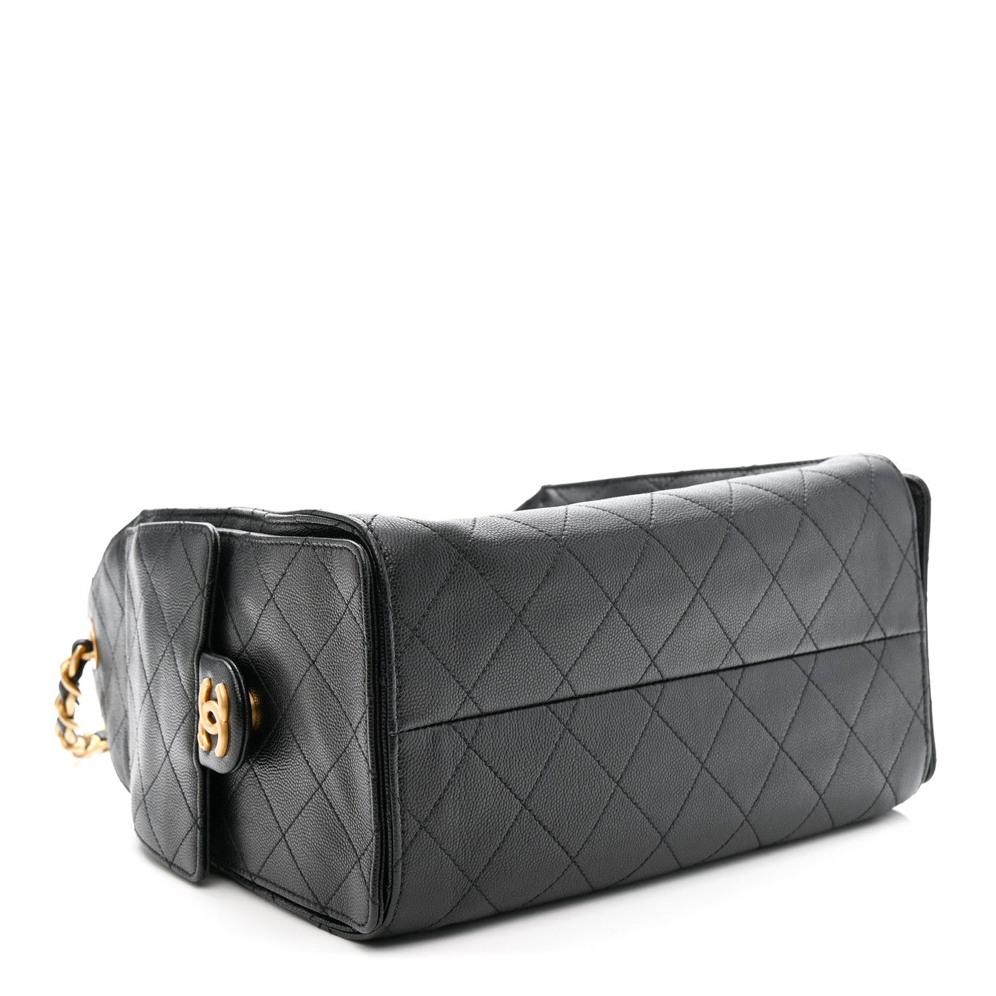 Caviar Quilted Small Chanel 25 Handbag Black