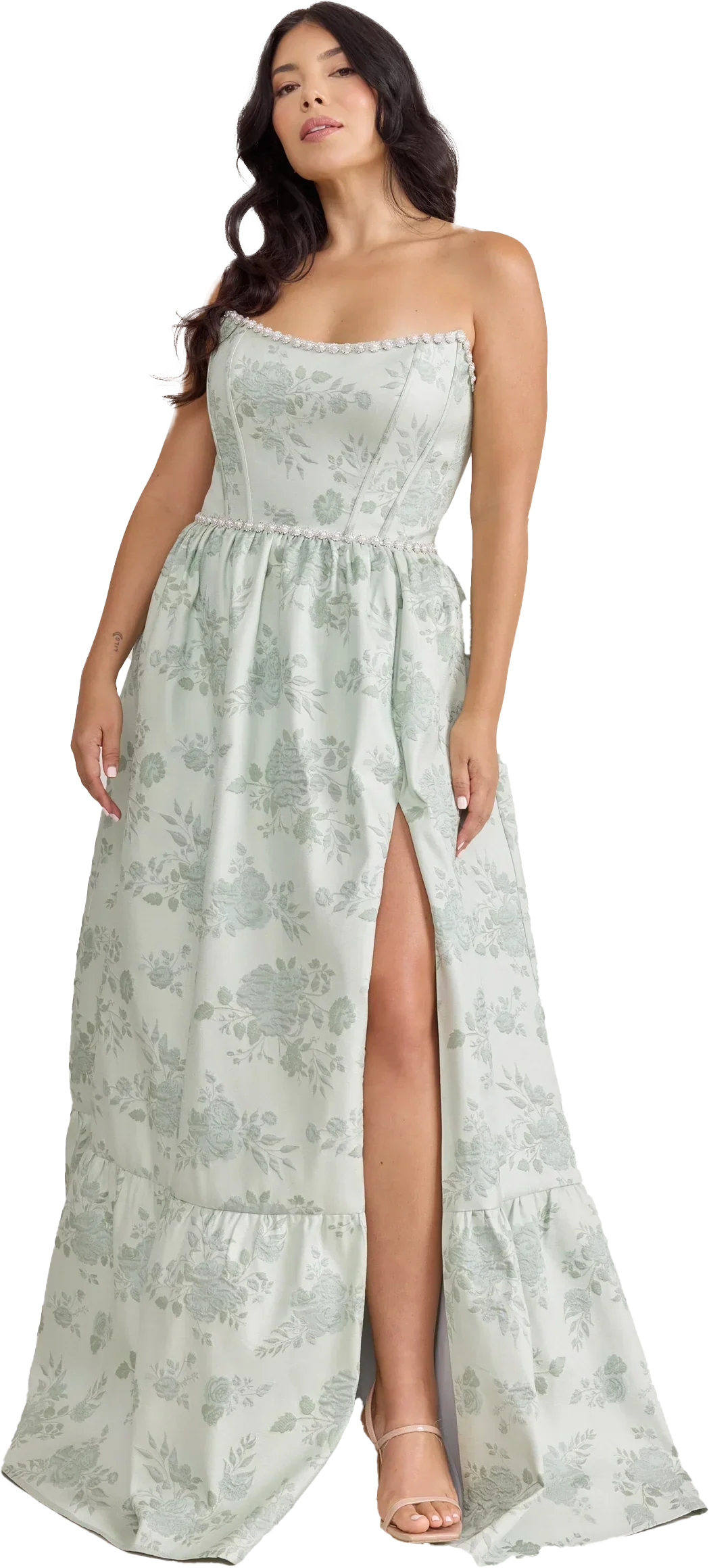 Ellapink Luxe Jacquard Dress | Made To Order