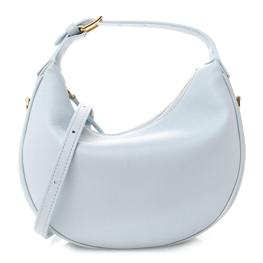 Supple Grained Calfskin Teen Lulu Shoulder Bag Glacier