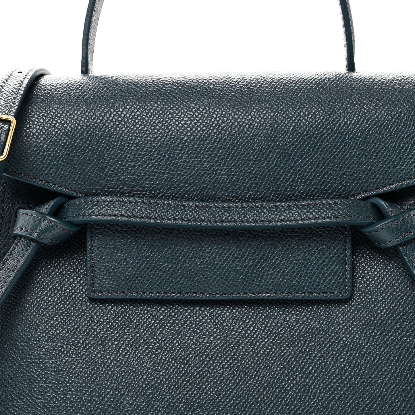 Grained Calfskin Nano Belt Bag Abyss Blue