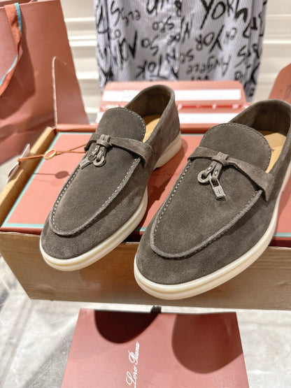 LP Summer Charms Walk Loafers Coffee Suede 565863