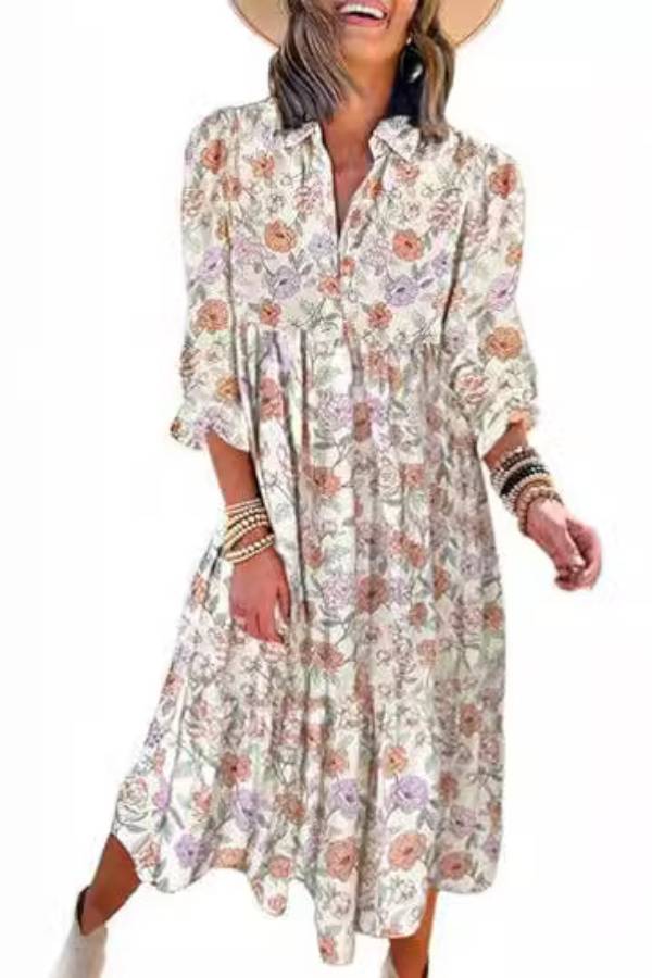 Vestido bohemio fluido