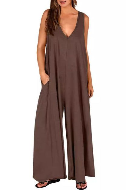 Mono informal fresco con bolsillos para mujer Mono fino para mujer