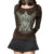 2000s Aesthetic T Shirt Graphic Cross Wings Print Long Sleeve Tops y2k Women Clothes Fairycore Grunge Tee Streetwear