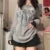 2000s Aesthetic T Shirt Graphic Cross Wings Print Long Sleeve Tops y2k Women Clothes Fairycore Grunge Tee Streetwear