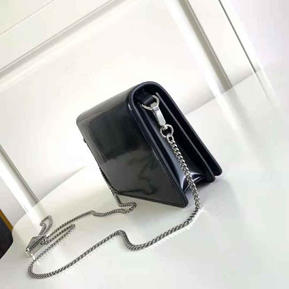 pra retro shiny small square bag