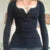y2k Fairy Grunge Tops Women Button Lace Patchwork Long Sleve T Shirt Autumn Basic Pullovers Retro Aesthetic Clothes