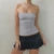 Y2k - Tops de corsé sin tirantes de verano blancos con hombros descubiertos para mujer, top de tubo sin mangas, ropa de corpiño ajustada sexy