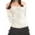 2000s Aesthetic Sweet Lace Tops Women Off Shoulder Drawstring T-shirt Korean Fashion Female Tee Fairy Grunge Streetwear