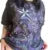 Camiseta Cyber Y2K de los años 2000 para mujer, con estampado de calavera, cuello redondo, manga corta, ropa estética para chicas E, ropa gótica para centro comercial, ropa urbana