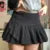 Minifalda gótica punk grunge Y2K para mujer, faldas cortas de cintura alta Fairycore, falda negra oscura de Academia, ropa de calle para chicas E