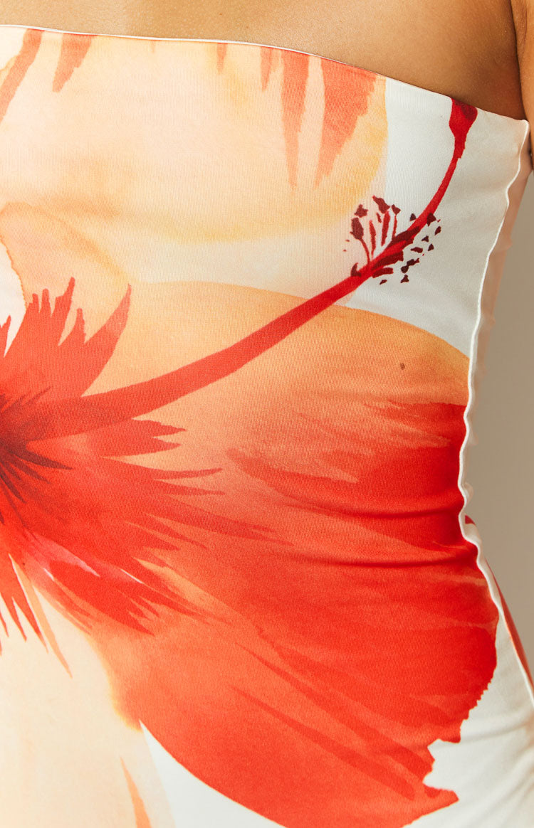 Pippa White Floral Print Maxi Dress