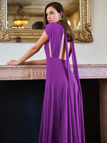 Elegante vestido de noche ajustado sin mangas con abertura para fiesta para mujer, vestido largo sexy con escote en V profundo sin espalda, vestido de otoño e invierno