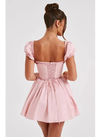 Elegante vestido plisado ajustado sin mangas para mujer, otoño, nuevo, sexy, sin espalda, falda corta, fiesta, club, vestido de noche ajustado
